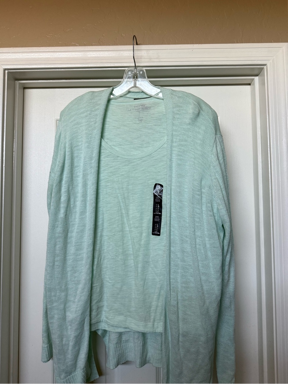 GAP Mint Green Lightweight Cardigan and Tank Set